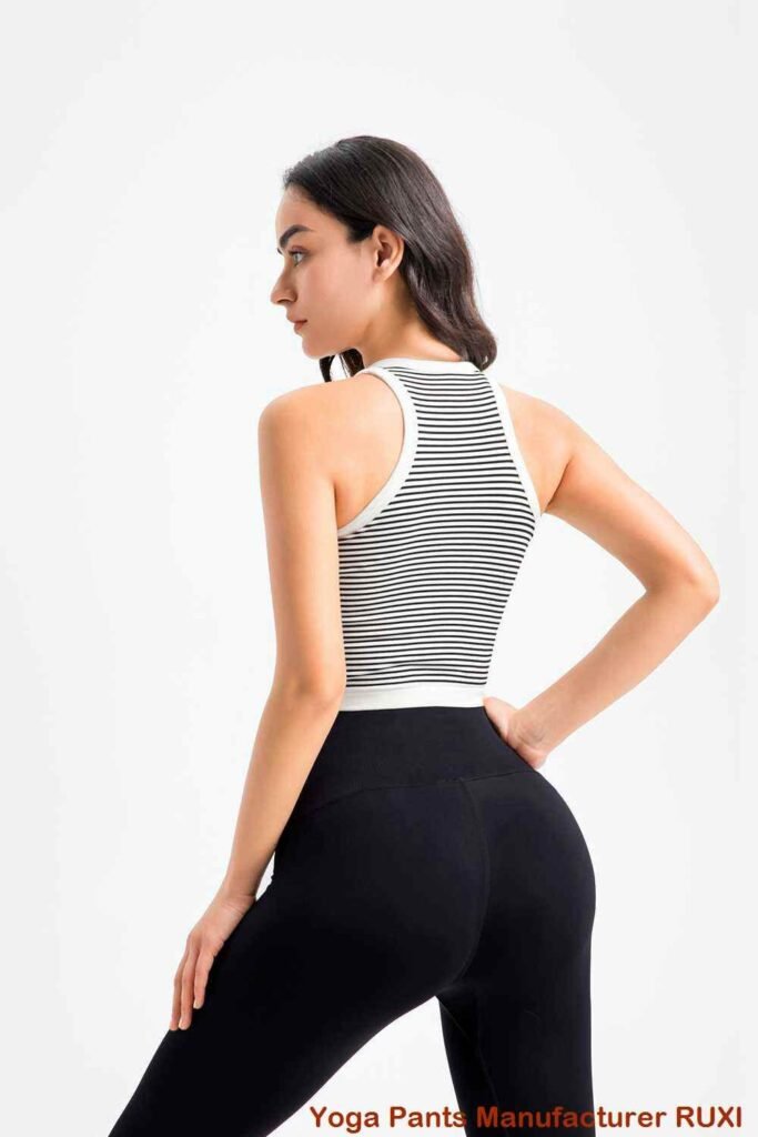 بنطال يوغا قطني مع جيوب RUXI