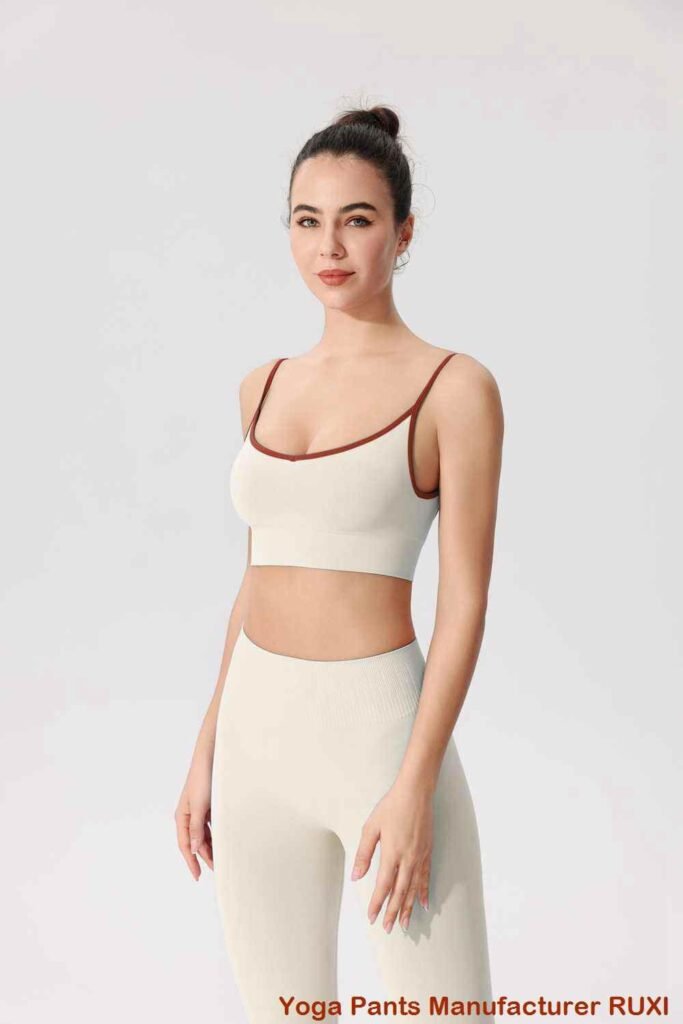 بنطال ضيق مرتفع مع جيوب RUXI